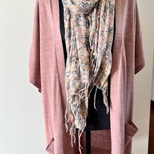 EUC lightweight open front cardigan